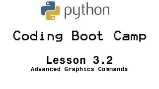 Python Boot Camp - Lesson 3.2: Advanced Graphics Commands in Turtle 🐢