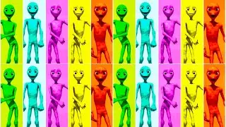 Dame tu Cosita 🆚 Bad Santa 🆚 Green Alien 🆚 Minions 🆚 Gummy Bear 🔥 Color dance challenge