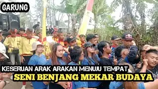 ARAK ARAKAN MENUJU TEMPAT SENI BENJANG MEKAR BUDAYA LIVE GARUNG KIDUL