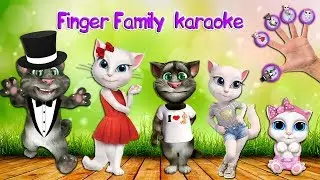 ❤【👨‍👩‍👧‍👦✋ Говорящий кот Том/ Talking Tom cat】Семья пальчиков ✋ на русском и английском ❤