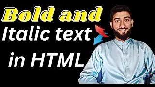 how to bold, Italic, strong, text in html notepad | pakenger