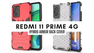 Redmi 11 Prime 4G | Hybrid Armor Back Cover | Rugged Armor Back Cover