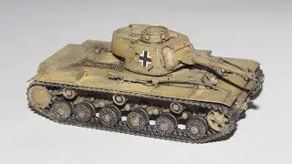Покраска модели  трофейного КВ-1 1:72