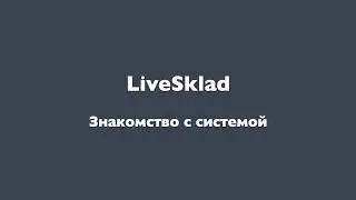 Знакомство с системой LiveSklad