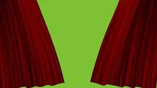 No Copyright Opening & Close Curtain Green Screen, Play Drama Theatre Green Screen  | Free Download