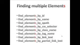 Selenium Python Tutorial - finding element on webpage