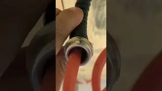 how to protect a cable from a metal sleeve#shorts