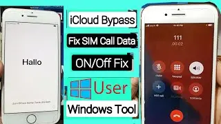 ✅ Windows Tool | iPhone 8/8 Plus iCloud Bypass With SIM Call Working (NO MEID) - ON/Off Working