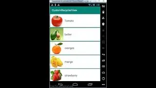 Android- Custom recyclerview in Android