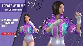 Marvelous Designer tutorial: Create puffer jacket for Beginners with Styleline tools | part.2