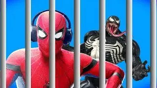 Venom and Spider-Man in Jail! - Gmod Cops And Robbers (Garry's Mod)