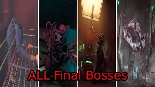 Poppy Playtime Chapter 1, 2, 3, 4 ALL Final Bosses Deaths Comparison