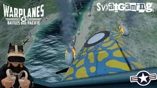 Warplanes VR Games on PICO 4 headset | Warplanes: battles over the Pacific - Protect bombers