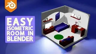 How to create Isometric Room in Blender