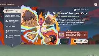 Realm of Tempered Valor - New Fighting Event (DAY 3) | Genshin Impact 5.4 Live Game Play in Asus Tuf
