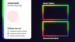 YOUTUBE OUTRO PART 01  | AFTER EFFECTS INTRO | AE LOGOS