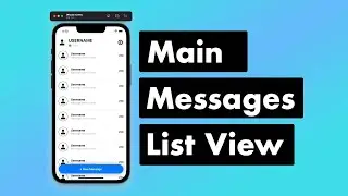 SwiftUI Firebase Chat 05 - Creating Template Messages View