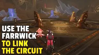 Use the Farrwick to link the circuit and activate the left machine door | Genshin Impact
