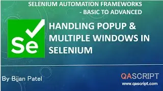 Selenium Automation Framework Tutorial - Handling Popup & Multiple Windows in Selenium
