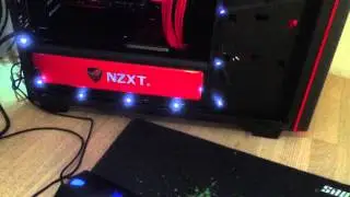Nzxt h440 & thermaltake riing 140mm red led fan