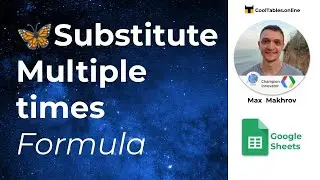 How to REDUCE multiple SUBSTITUTE functions in Google Sheets