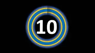 Countdown 10 Seconds, Free Use, 10 to 0, No Copyrights