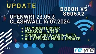 OpenWrt 23.05.3 Stable Clash-Wall 14.07.2024 For B860H V5 Support | REYRE-WRT
