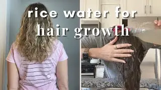 1 WEEK results from the RICE WATER METHOD for hair growth | Hair Growth Challenge | rice water rinse