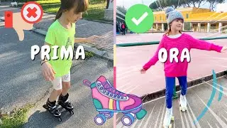 🛼Primi progressi di Alyssa sui pattini!🛼