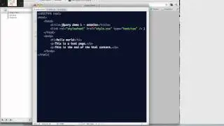 jQuery tutorial 1: implementing javascript into your webpage