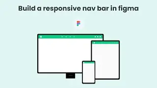 Responsive website navigation bar in figma