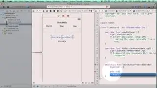 Swift 4 - Connect the User Interface to Code in Xcode 6 - Make iPhone Apps