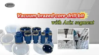 Arix Segment Vacuum Brazed Diamond Core Bit For Porcelain Tile Granite Marble Masonry