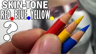 WAIT...Skin-Tone using ONLY Primary Colors?  Colored Pencil Realistic Drawing Tutorial