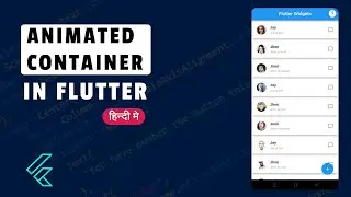 Animated Container in flutter - Flutter animation tutorial || Flutter widget in hindi