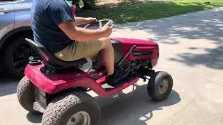 First test drive with new foot throttle! #mower #mudmower