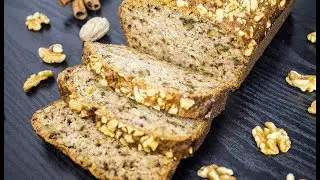 Banana Bread with Walnuts, Cinnamon & Vanilla