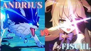 Fischl vs Lvl94 Andrius Dominator of Wolves ll GENSHIN IMPACT