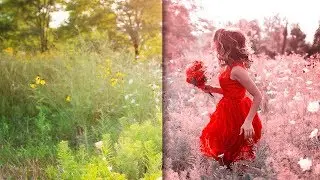 Easily Create Purple Color Effect - 1 Minute In Photoshop - Photoshop Tutorial