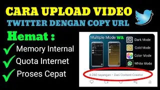 Cara Upload Video Twitter Dengan Copy URL