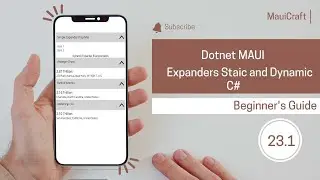 Dotnet MAUI Expander Static and Dynamic in C#