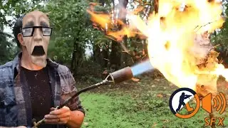 Shawn Woods Flamethrower VS Wasp Nest With Hl1 / CS1.6 SFX