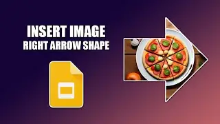 How to insert image into right arrow shape in google slides