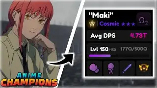Maxing Out My new Godly Cosmic (Leader) and got THE best Punch combo in Anime Champions!