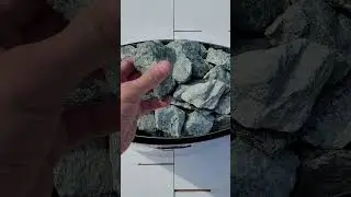 Жадеит делюкс колотый мелкий в печи бани