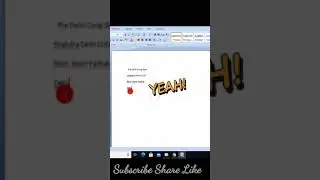 Word Application Tricks: Easy and faster typing tips with fun || #Shorts #ytshort