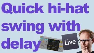 Quick hi-hat swing with delay #shorts