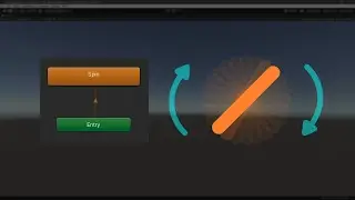 Spin Object Using Animator in Unity Game Engine