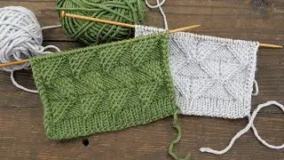 Узор «Зигзаг» спицами 💤 «Zigzag» knitting pattern