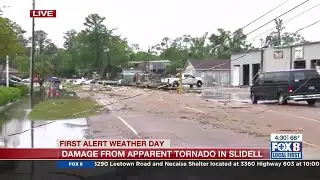 More damage the apparent tornado in Slidell, business owners observe the damage